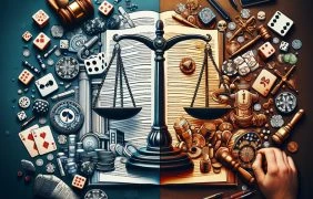 Symbolhafte Darstellung der Entkriminalisierung des Glücksspiels in Deutschland