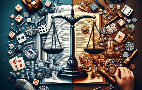 Symbolhafte Darstellung der Entkriminalisierung des Glücksspiels in Deutschland