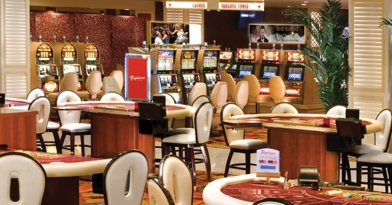 Aufnahme im Casino des Resorts Tropicana Resorts in Las Vegas.