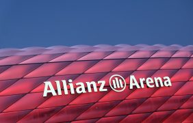 Eine Aufnahme der Allianz Arena in München