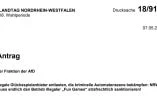 Screenshot des AfD-Antrages an den Landtag in NRW