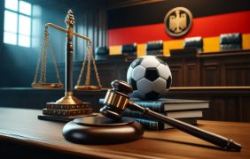 Symbolhafte Darstellung der Gerichtsverhandlung von Betano vor dem BGH