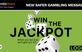 Von GambleAware vorgeschlagene Anzeige für Glücksspiel.
