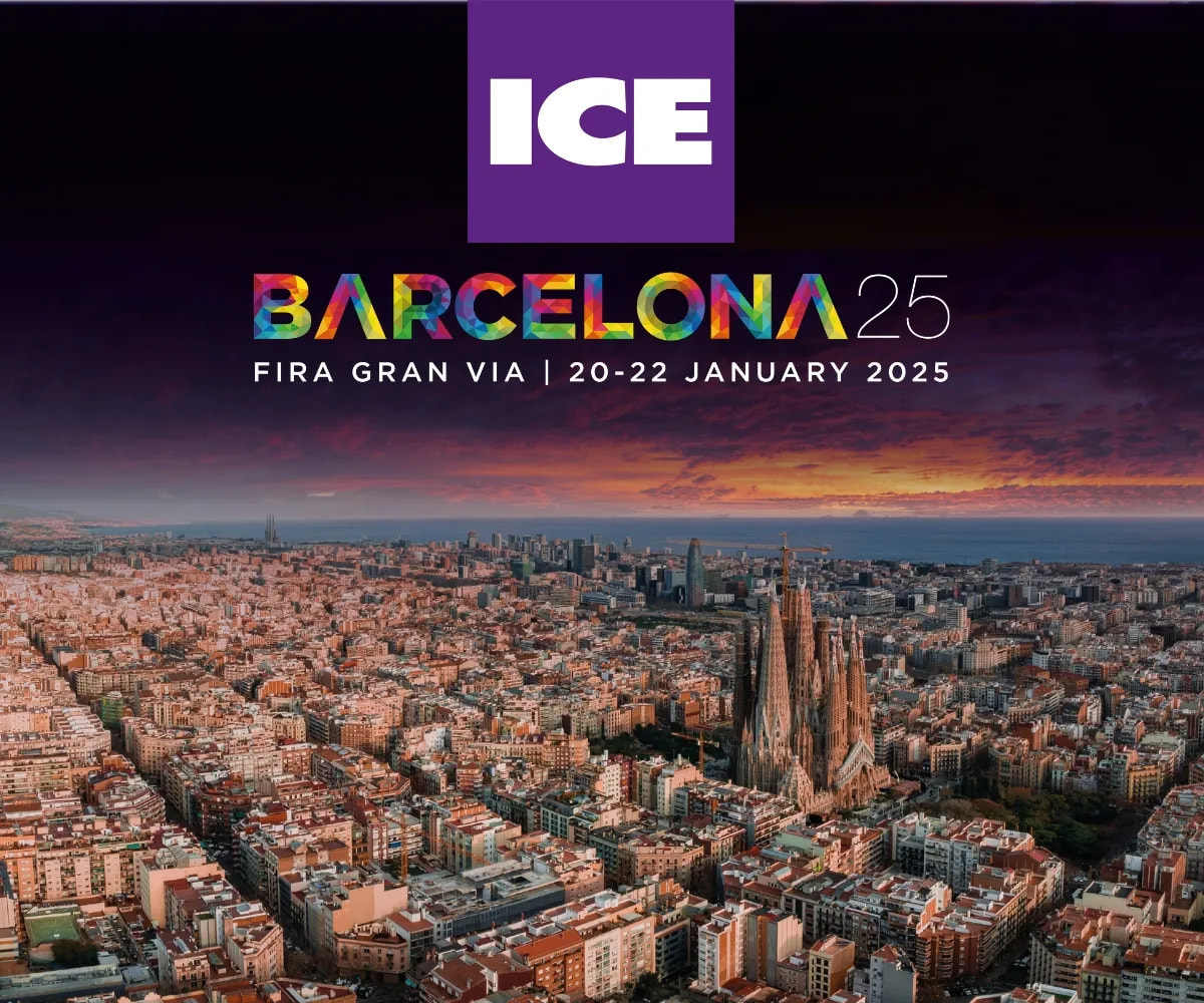 Offizielles Plakat der ICE 2025 in Barcelona.