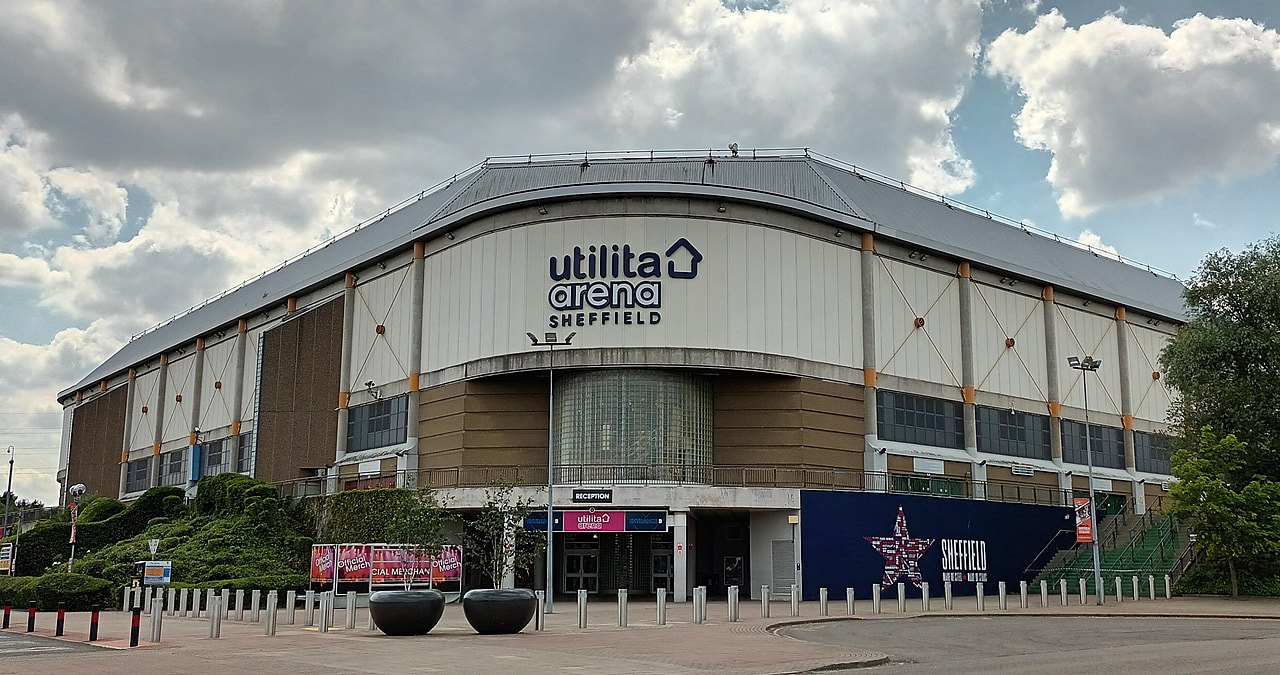 Außenaufnahme der Sheffield Arena.
