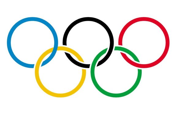 Das Logo der Olympischen Spiele.
