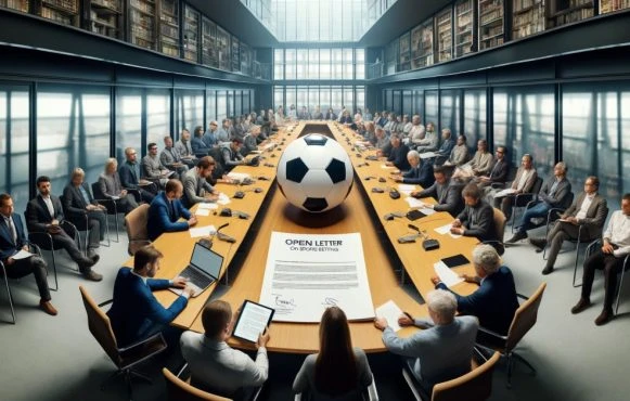 Symbolhafte Darstellung des offenen Briefes an österreichische Politiker