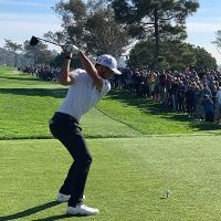 Der Golfprofi Xander Schauffele auf einem Golfplatz