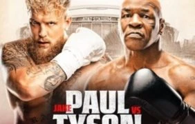 Foto von Mike Tyson und Jake Paul