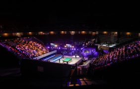 Aufnahme der Shanghai Grand Stage während der Shanghai Masters 2023.