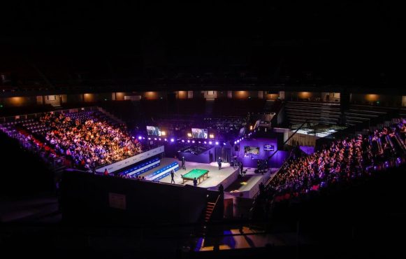 Aufnahme der Shanghai Grand Stage während der Shanghai Masters 2023.