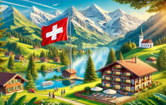Urlaub in der Schweitz in einem Bild
