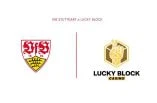 Pressebild zur Partnerschaft vom VfB Stuttgart und Lucky Block