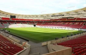 Innenaufnahme des Stadions des VfB Stuttgart