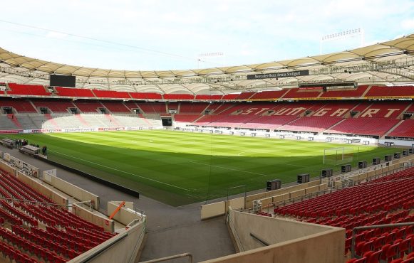 Innenaufnahme des Stadions des VfB Stuttgart