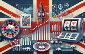 Symbolhafte Darstellung der Entwicklung des Glücksspiels in Großbritannien