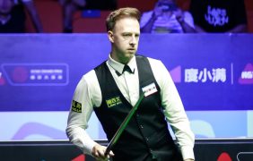 Aufnahme von Judd Trump beim Xi'an Grand Prix 2024.