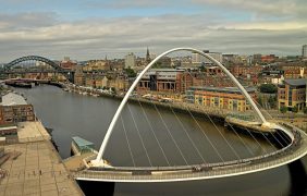Aufnahme von Tyneside, Newcastle.
