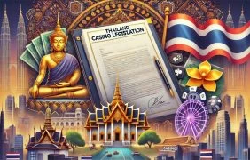 Symbolhafte Darstellung des Gesetzentwurfs zur Legalisierung von Casinos in Thailand