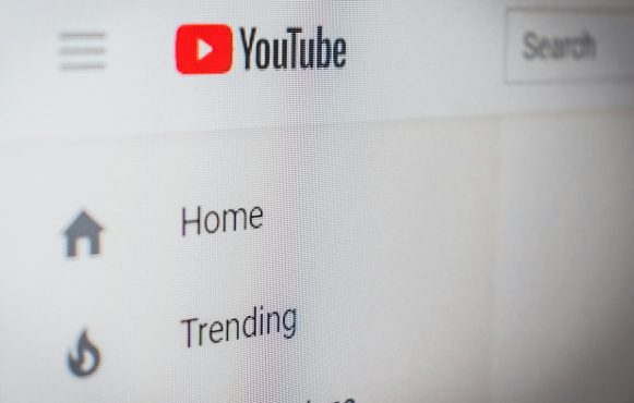 Ein Screenshot der Startseite von YouTube