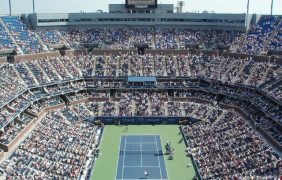 Foto des Arthur Ashe Stadiums in New York