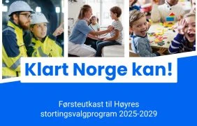 Titelblatt des Wahlprogramms von Høyre