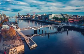 Foto der irischen Stadt Dublin
