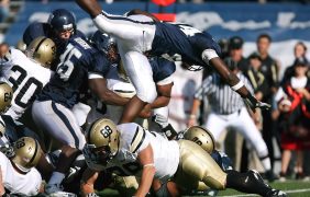 Szene eines Football-Spiels