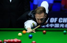 Aufnahme von Judd Trump bei den Wuhan Open 2024.