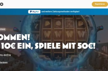 Wunderino Willkommenspaket: Deutsche Online-Spielothek bietet 400 % Bonus und 100 Cash Spins für Book of Dead