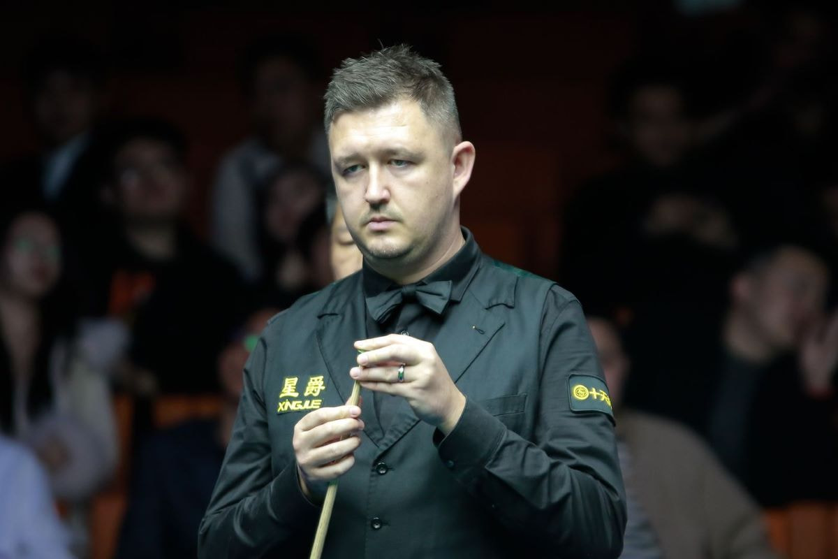 Aufnahme von Kyren Wilson bei der Snooker International Championship.