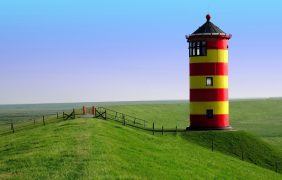 Aufnahme des Pilsumer Leuchtturmes