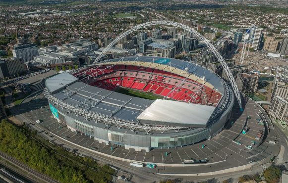 Das Wembley Stadion in London