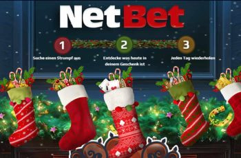 NetBet Weihnachtsbonus: Täglich einen Geschenkstrumpf öffnen