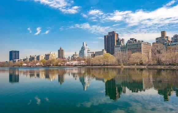 Blick auf New Jersey, USA.