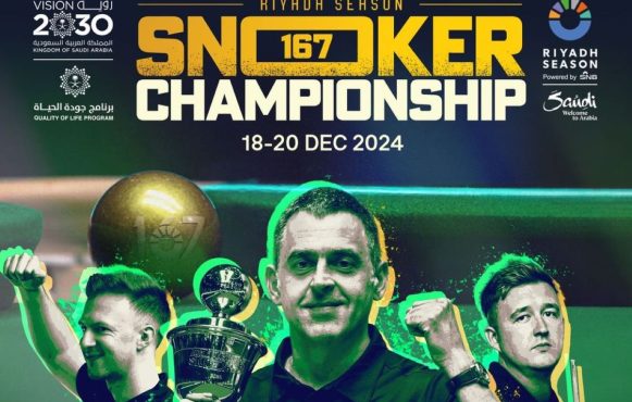 Turnierposter zur Riyadh Season Snooker Championship 2024.