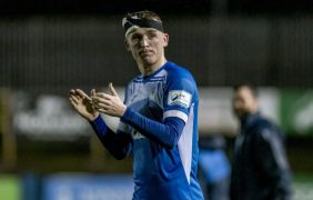 Aufnahme von Ryan Rainey im Trikot der Finn Harps.