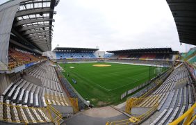 Aufnahme des Jan Breydelstadion, der Spielstätte des FC Brügge.