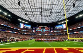 Aufnahme vom Super Bowl 2024.