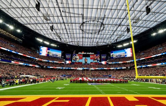 Aufnahme vom Super Bowl 2024.