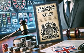 Darstellung von Glücksspielregeln in einem Casino