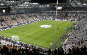 Aufnahme des Stadions von Juventus Turin.