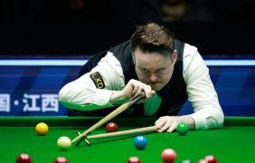 Aufnahme von Shaun Murphy bei den Snooker World Open 2025.