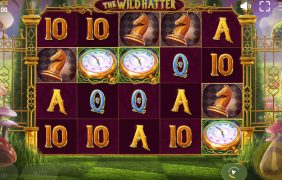 Aufnahme des Online Slots The Wild Hatter.