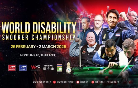 Plakat für die World Disability Snooker Championship 2025.
