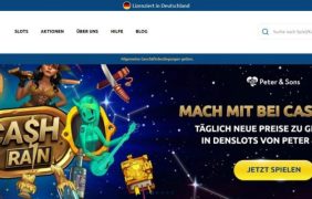 Die Aktion Cash Rain auf der Drückglück Webseite, bei der zusätzliche Preise von Spielern gewonnen werden können.