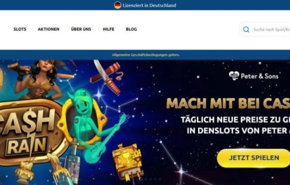 Die Aktion Cash Rain auf der Drückglück Webseite, bei der zusätzliche Preise von Spielern gewonnen werden können.