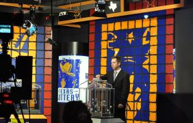 Foto einer Ziehung bei der texanischen Lotterie