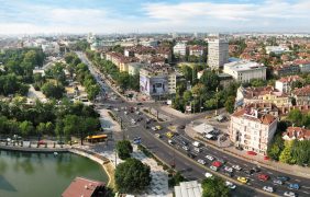 Luftaufnahme von Sofia in Bulgarien