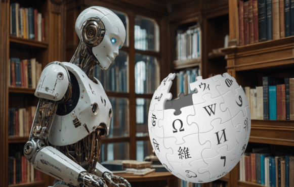 Foto eines KI-Roboters